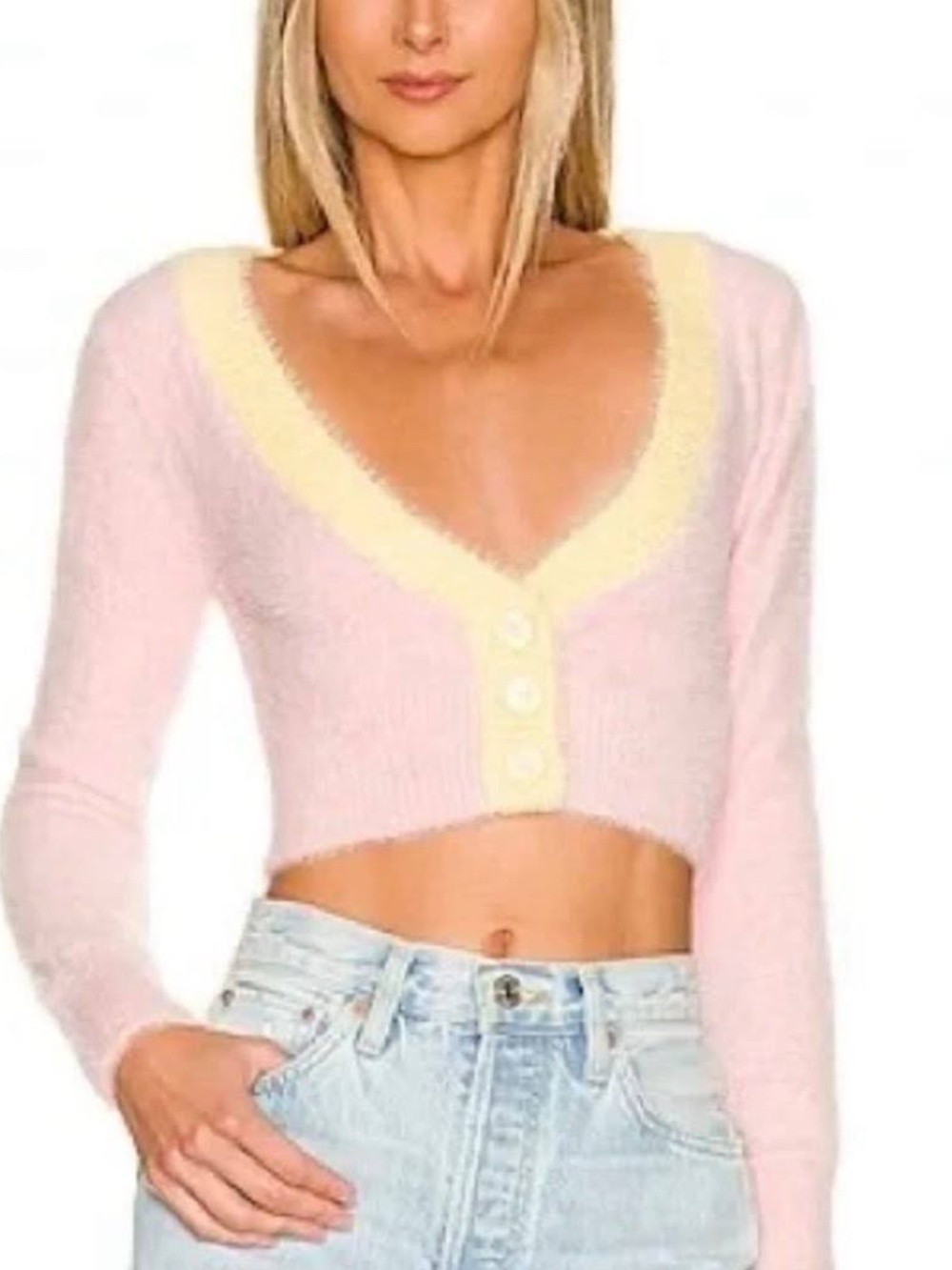 FOR LOVE & LEMONS Sheila Cropped Cardigan